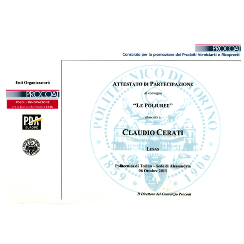 Certificato Procoat